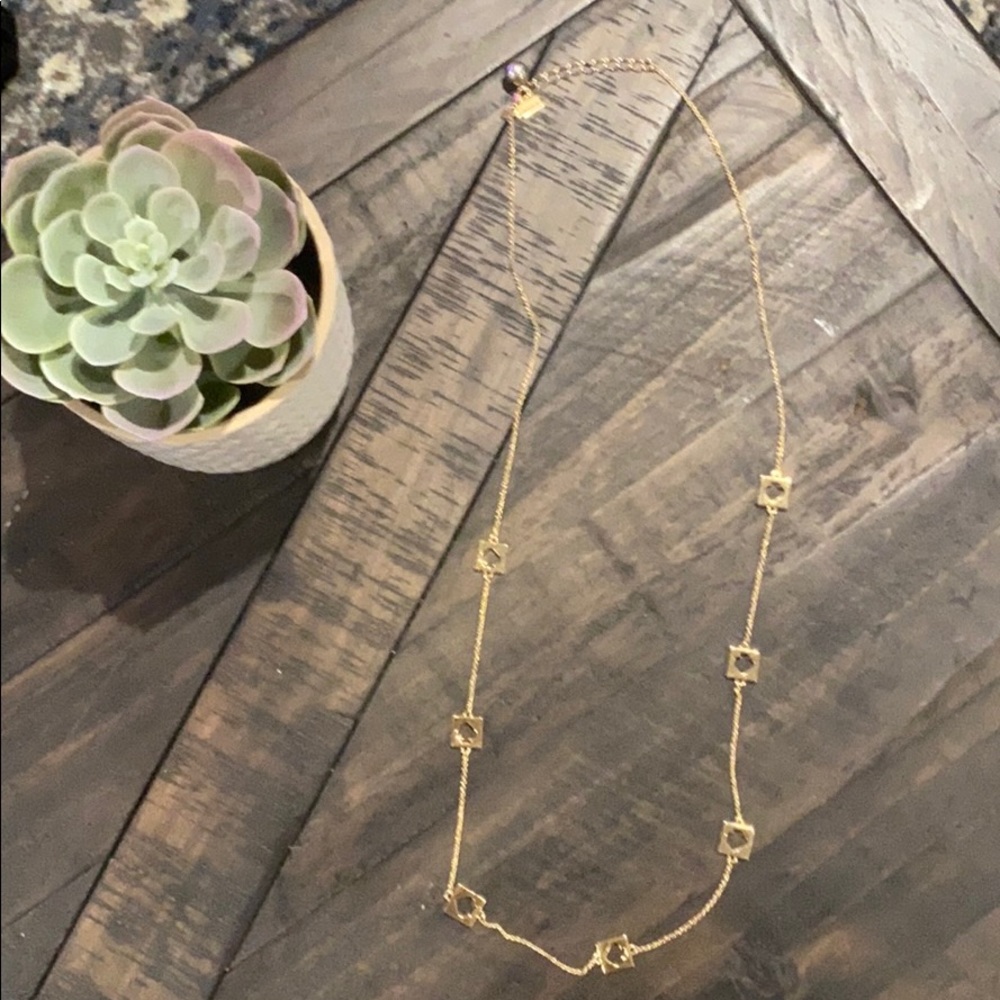 Kate Spade long gold necklace